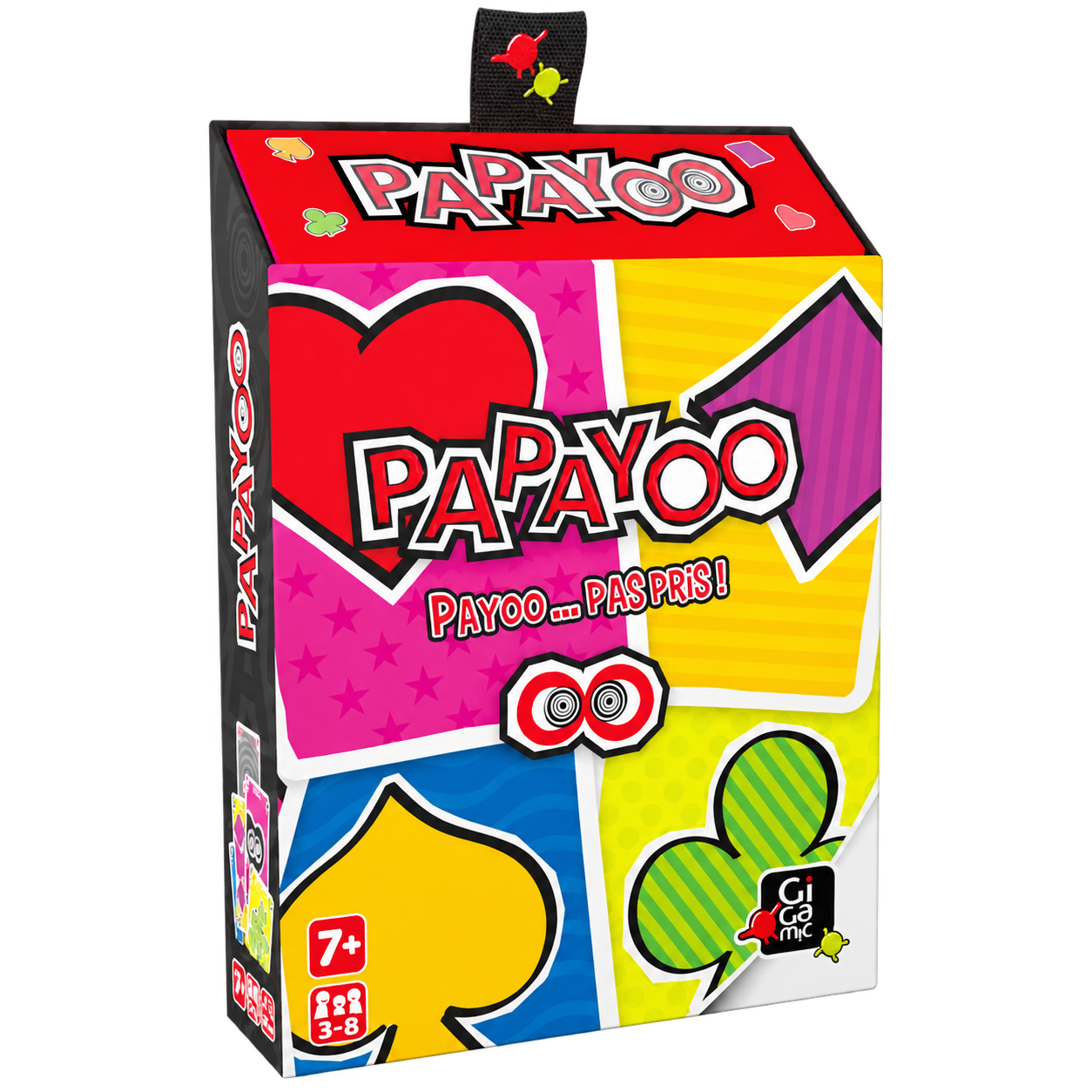 La boîte du jeu de cartes Papayoo de Gigamic