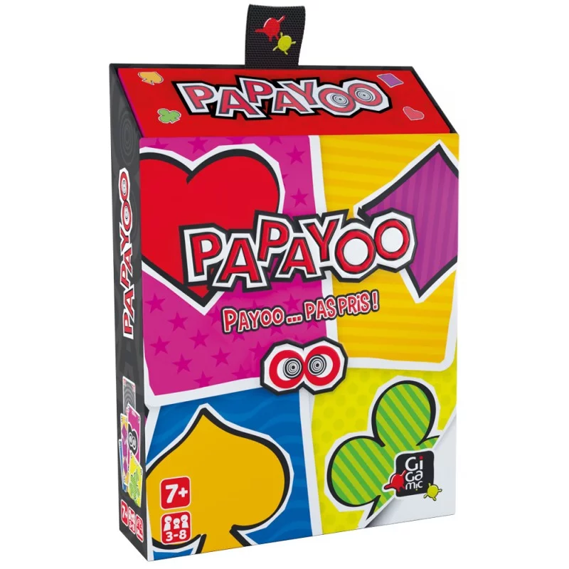 La boîte du jeu de cartes Papayoo de Gigamic