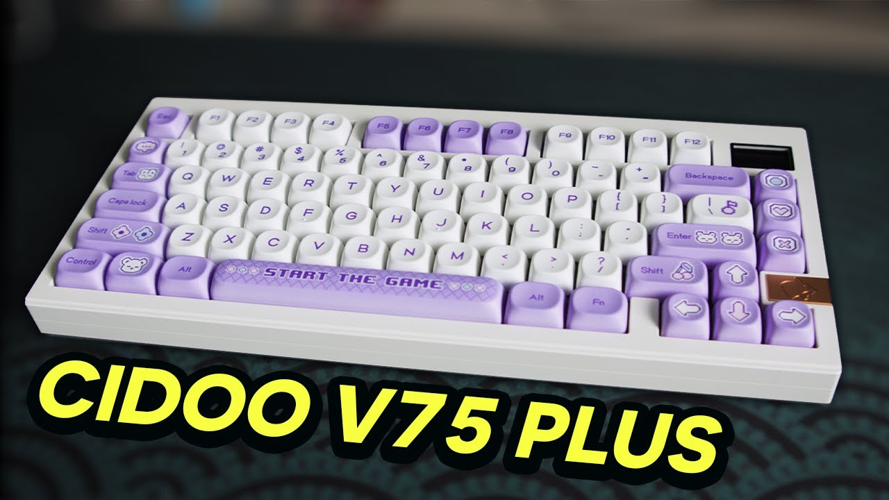 Miniature de la vidéo de Custom Ton Clavier sur le CIDOO V75 Plus VIA Kit