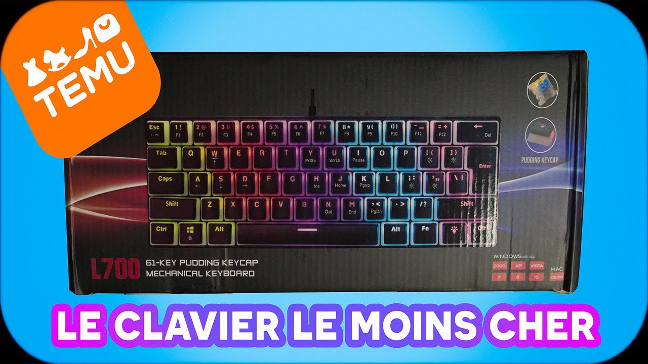 Miniature de la vidéo de Custom Ton Clavier sur le Clavier mécanique générique Temu